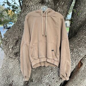 POPFLEX Hooded Sweatshirt with Rhinestone Pulls